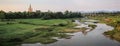 Panorama on a daily life scene, Phong Nha-Ke Bang National Park, Vietnam Royalty Free Stock Photo